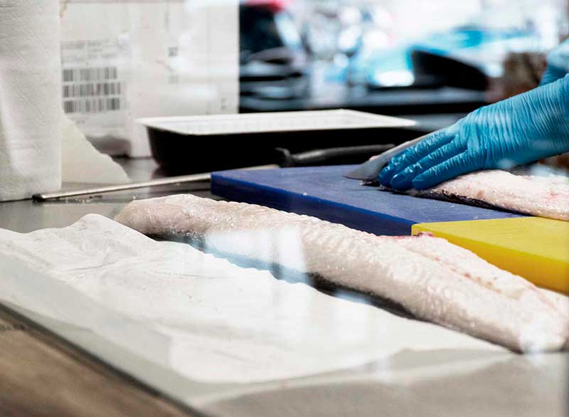 Merluza fresca del dia en el Restaurante "La casa de Manolo Franco"