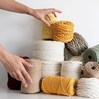 Hilos y cuerdas Macramé urdimbre