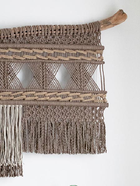 Tapiz macrame moderno