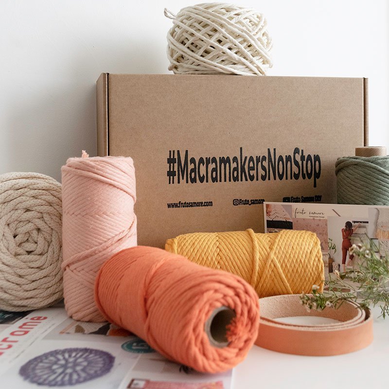 Kis de manualidades macrame con hilo urdimbre
