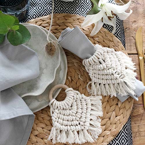 Servilletero macrame