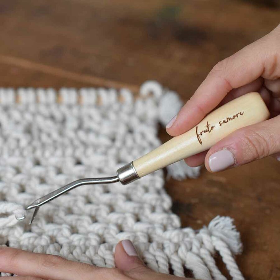 gancho pestillo macramé