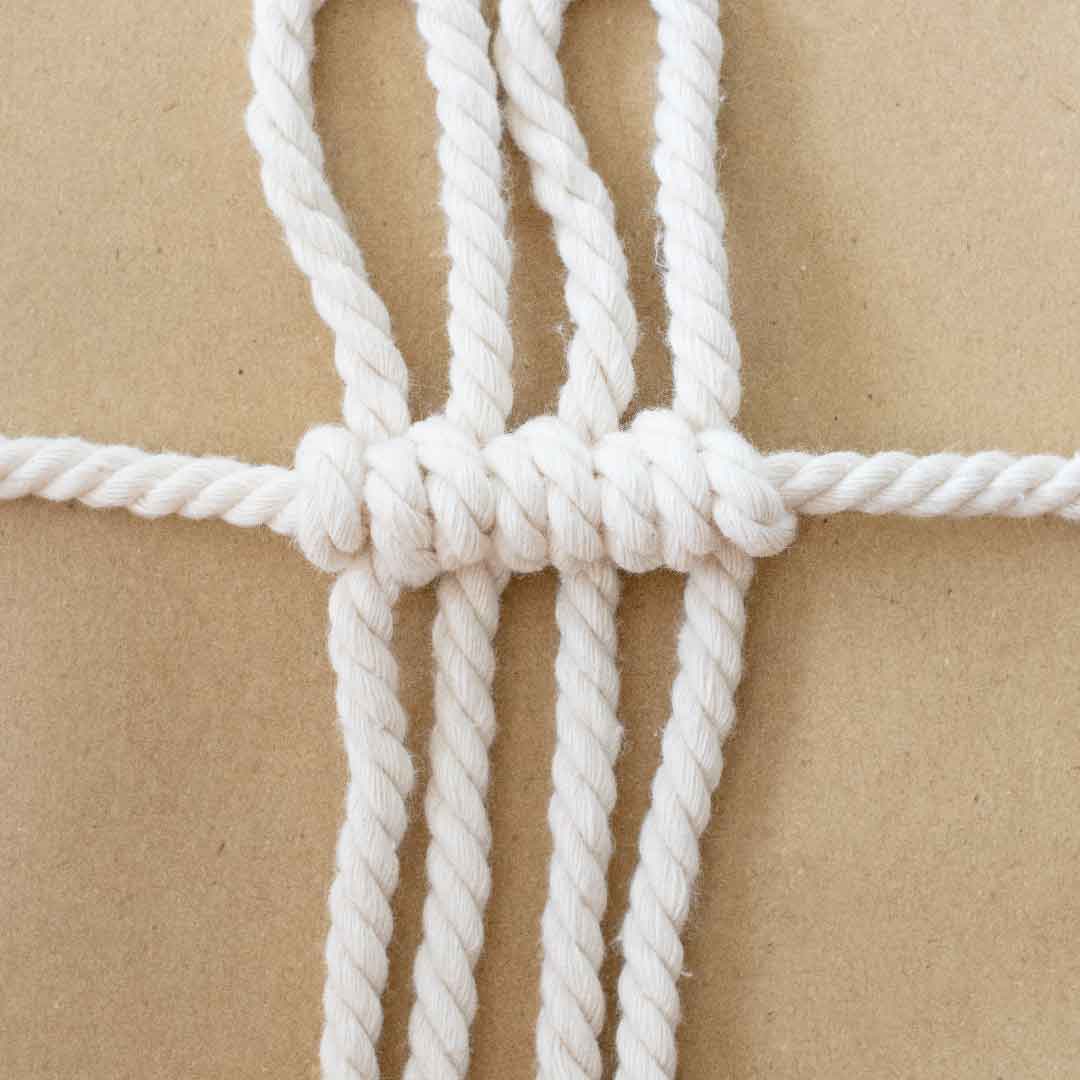Nudo Festón de macramé