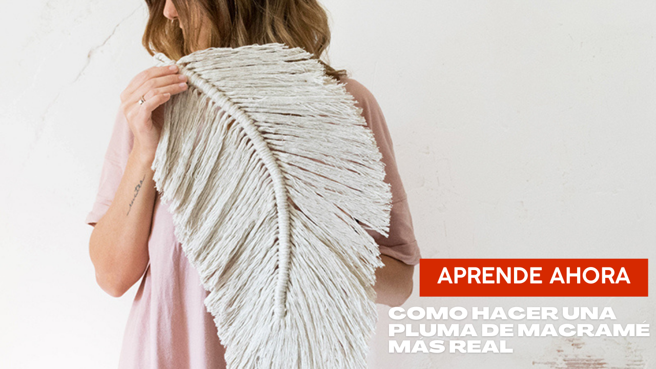 como hacer pluma de macrame mas real portada vlog