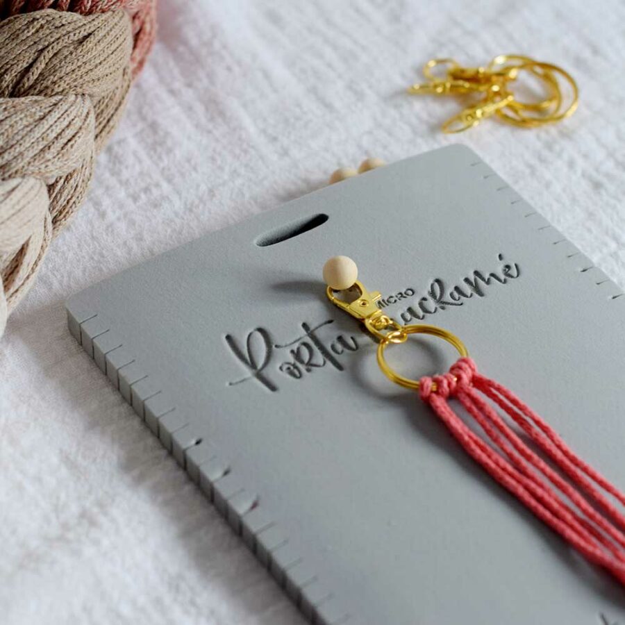 PORTA MICRO MACRAME LLAVERO