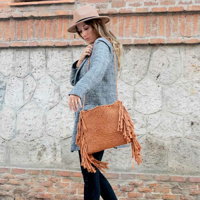 Bolso macrame moderno