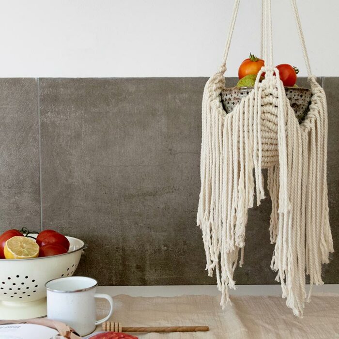 Macetero colgante macrame