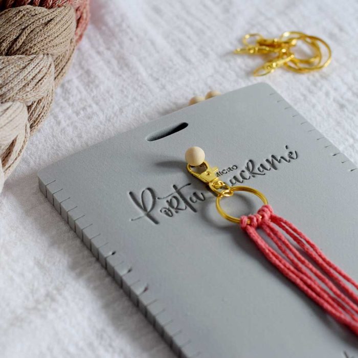 PORTA MICRO MACRAME LLAVERO